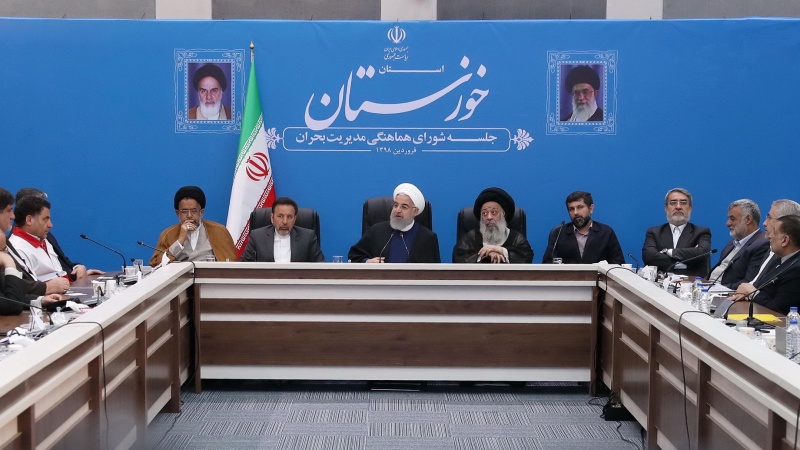 Ruhani: İran dövləti seldən zərər çəkənlərin xəsarətlərini təmin etməyə borcludur