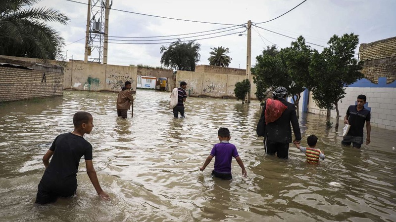 ایران کے اسپیکر کا سیلاب سے متاثرہ علاقوں کا دورہ