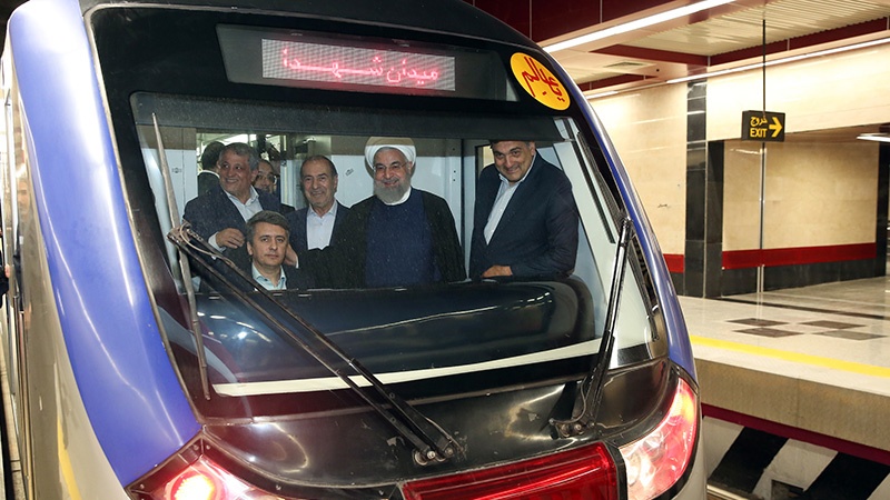دارالحکومت تہران میں نئی میٹرو لائن کا افتتاح