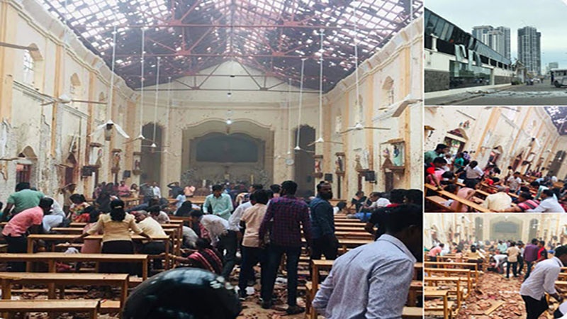 سری لنکا دھماکوں سے گونج اٹھا، 129 افراد ہلاک