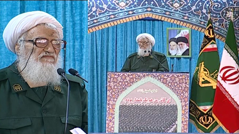 سپاہ کی یونیفارم میں حاضر ہوئے تہران کے امام جمعہ ۔ ویڈیو
