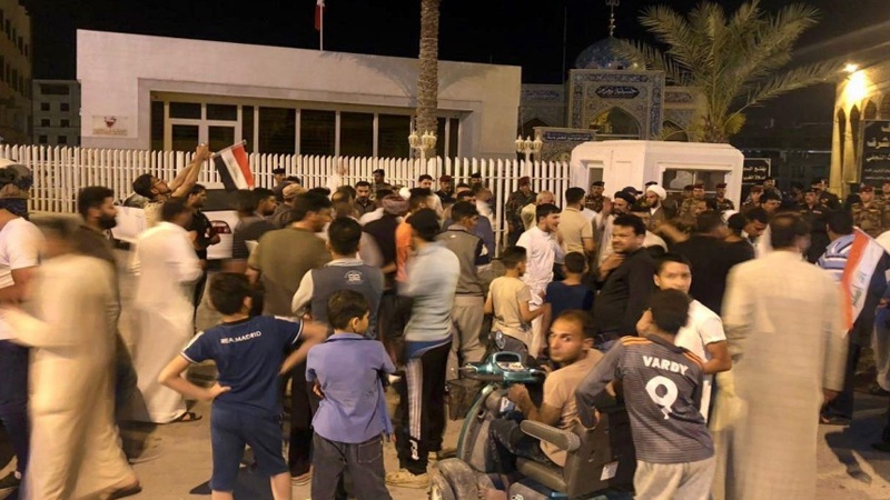 حکومت بحرین کے خلاف ہزاروں عراقیوں کا مظاہرہ  
