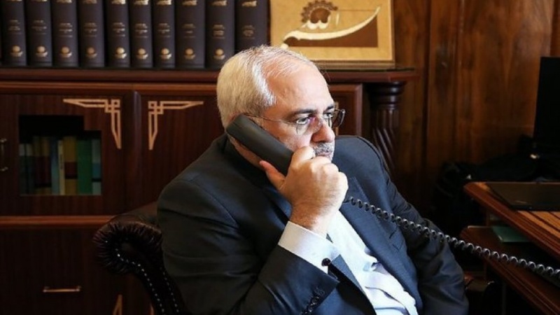 مختلف ممالک کے حکام کے ساتھ ایران کے وزیر خارجہ کا صلاح و مشورہ جاری 