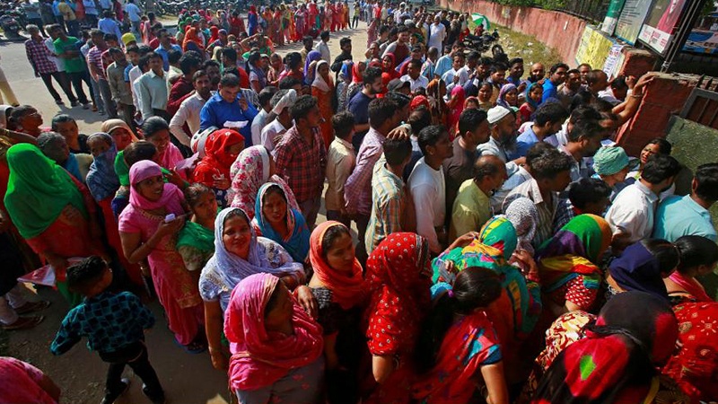 ہندوستان: سخت سیکورٹی انتظامات میں تیسرے مرحلے کی پولنگ
