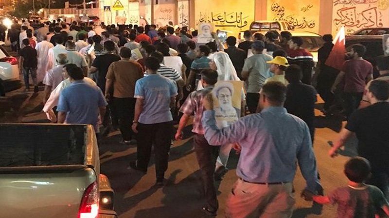 شاہی حکومت کے خلاف بحرین کے مختلف شہروں میں مظاہرے 