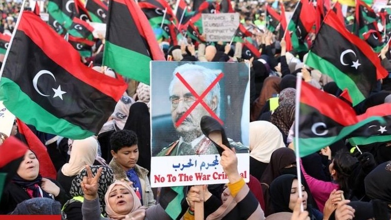 لیبیا میں سعودی عرب کی مداخلت پر اس ملک کے حکام و عوام کا احتجاج