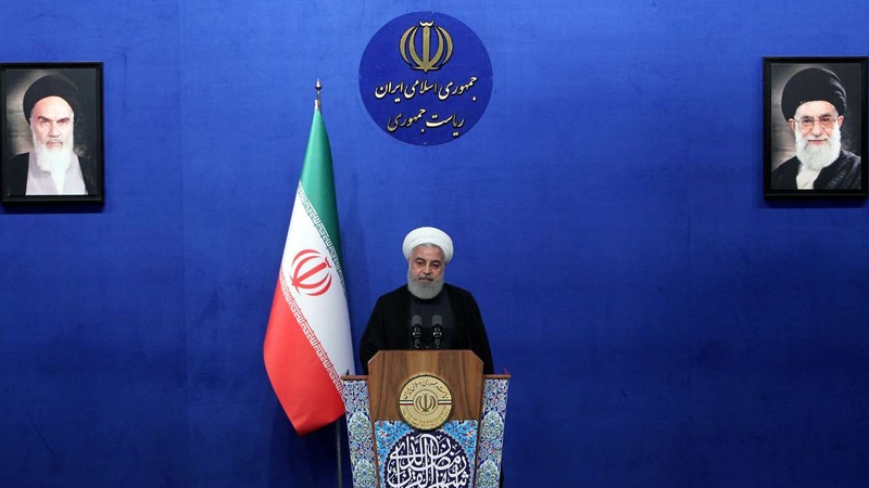 ایران اور ایرانی قوم کو کوئی بھی دھمکی نہیں دے سکتا: حسن روحانی