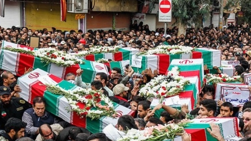 Tehranda 150 şəhidin cənazəsi müşayiət olunub