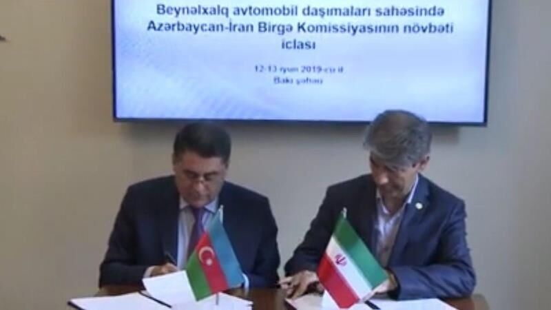 İran və Azərbaycan R. arasında yol nəqliyyatı memorandumu imzalanıb