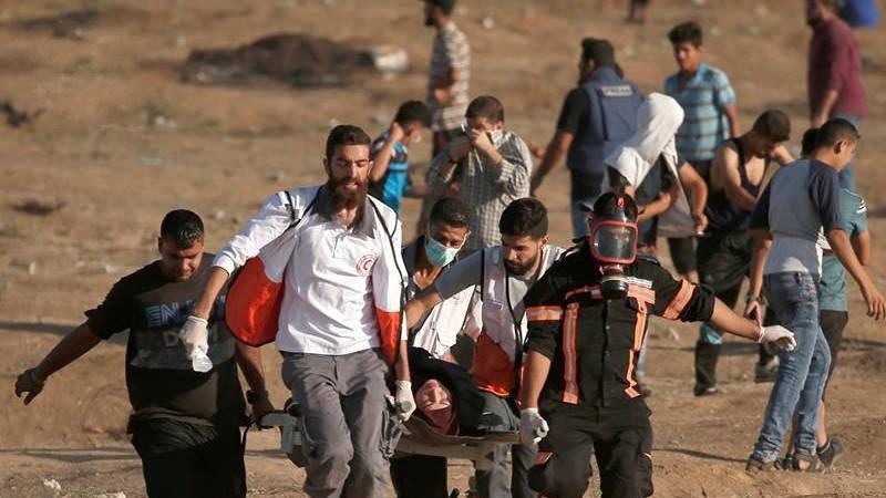 فلسطینیوں کے حق واپسی مارچ پر حملہ، 40 زخمی