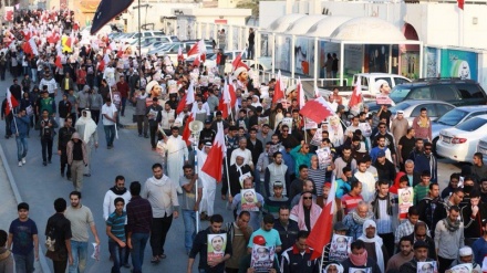 بحرین کے مختلف علاقوں میں آل خلیفہ حکومت کے خلاف مظاہرے