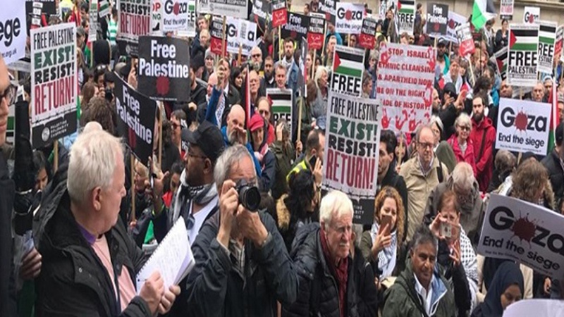 فلسطین کی حمایت میں برطانوی عوام کا اقدام