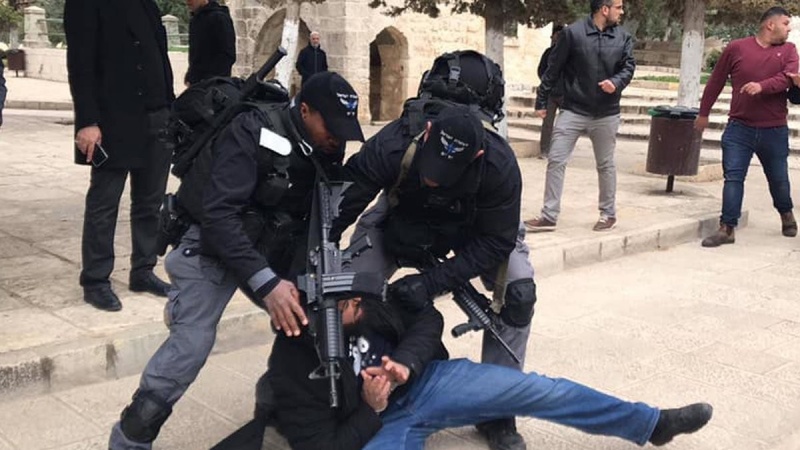 İşğal olunmuş Qüdsdə fələstinlilərin aksiyası yatırılıb