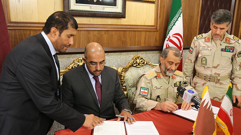 ایران و قطر کے درمیان سرحدی تعاون کے سمجھوتے پر دستخط