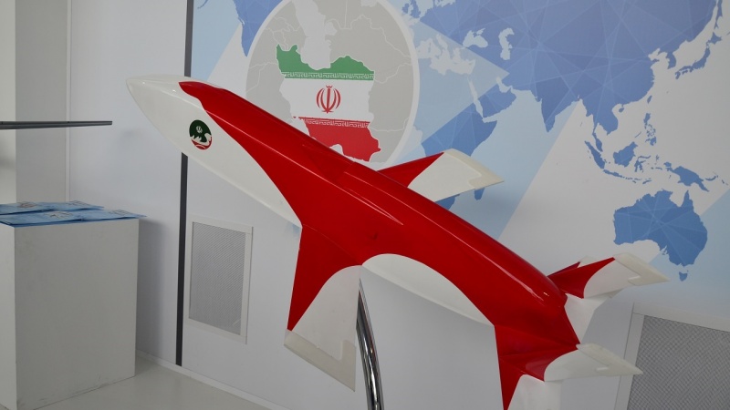 ایران کے نئے ڈرون مبین کی روس میں نمائش