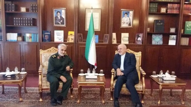 جواد ظریف پر امریکی پابندی وہائٹ ہاوس کی شکست کی علامت: جنرل سلیمانی