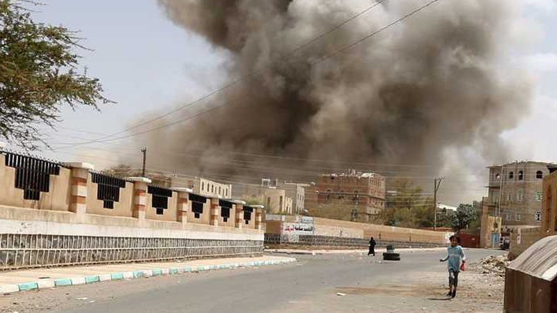 جنوبی عدن میں عبوری کونسل کے ٹھکانوں پر سعودی اتحادکا حملہ 