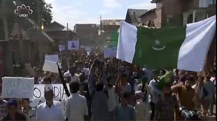 ہندوستان کے زیر انتظام کشمیر میں مظاہرے