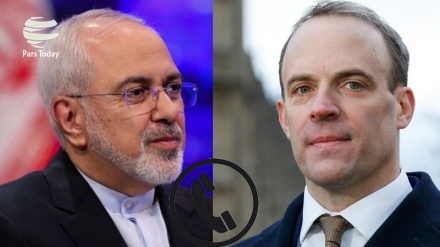   ایران اور برطانیہ کے وزراء خارجہ کے درمیان ٹیلیفونک رابطہ