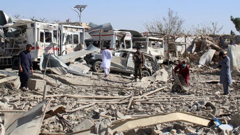 افغانستان میں خودکش دھماکہ درجنوں ہلاک اور زخمی 