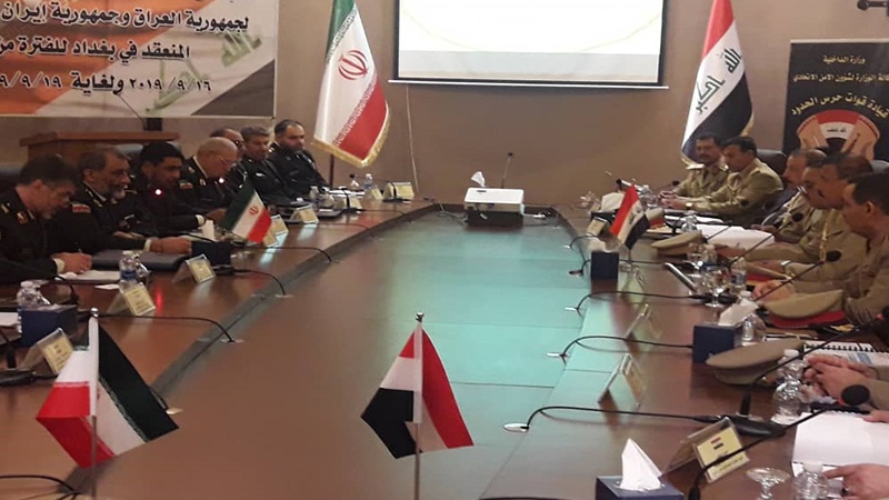 ایران و عراق کی بارڈر سیکورٹی فورس کے کمانڈروں کا اجلاس 