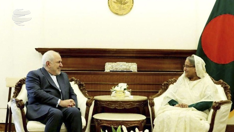 ایران کے وزیر خارجہ نے کی بنگلہ دیش کی وزیر اعظم سے ملاقات