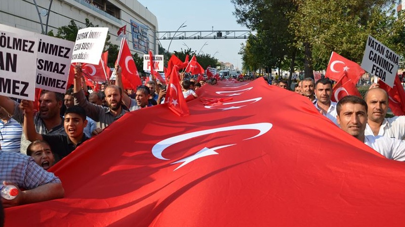Demonstracije u znak protivljenja terorizmu u Turskoj