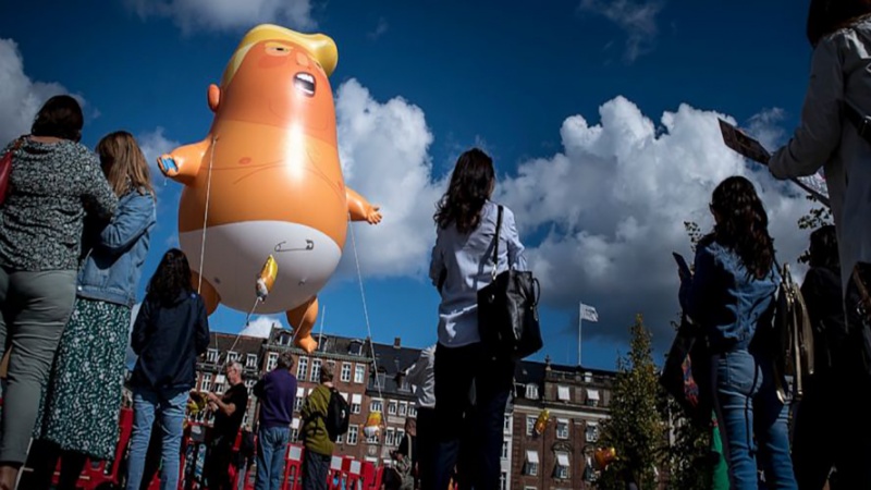 ڈنمارک میں ٹرمپ کے خلاف مظاہرے 