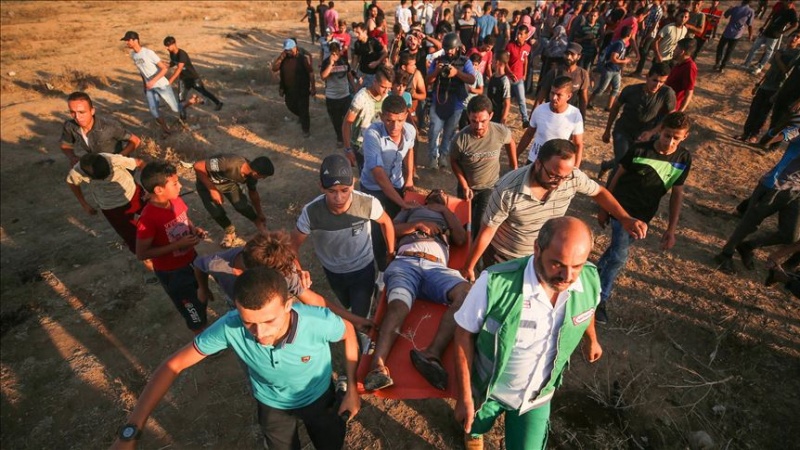 فلسطینیوں کے حق واپسی مارچ پر حملہ 2 شہید 70 زخمی