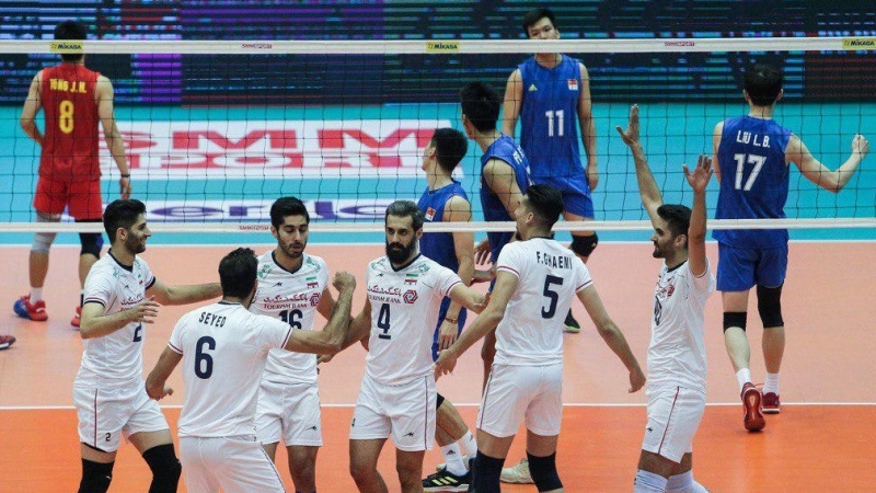 ایشیائی والی بال مقابلوں میں ایران نے دی چین کو شکست