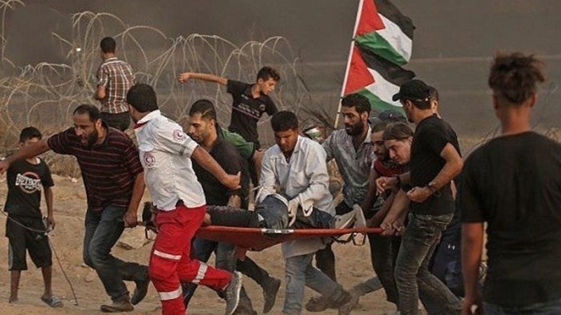 76 حق واپسی مارچ پر فائرنگ ، ایک فلسطینی شہید باون زخمی 