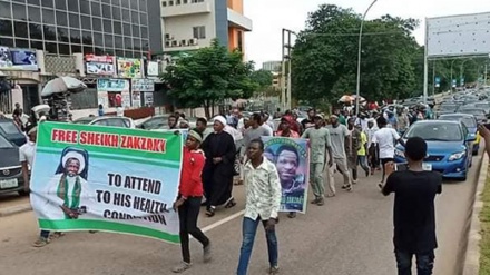 نائیجریا کے مذہبی رہنما شیخ ابراہیم زکزکی کی حمایت میں ایک بار پھر مظاہرے