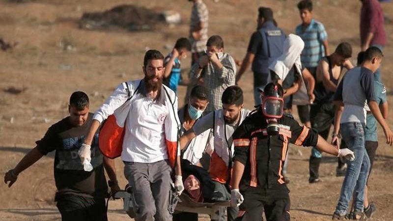 فلسطینیوں کے حق واپسی مارچ پر حملہ، 55 زخمی