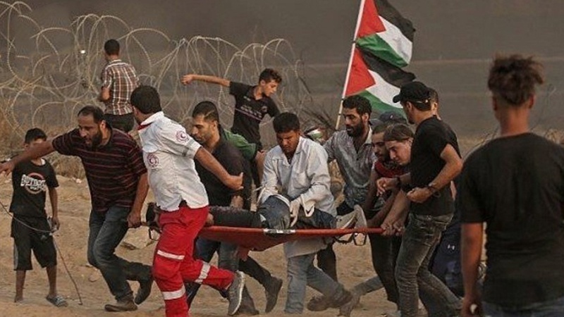 فلسطینیوں کے حق واپسی مارچ پر حملہ ایک فلسطینی شہید 52 زخمی