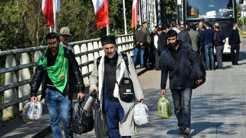 غیرملکی زائرین کی ایران کے راستے کربلا روانگی کا سلسلہ جاری 
