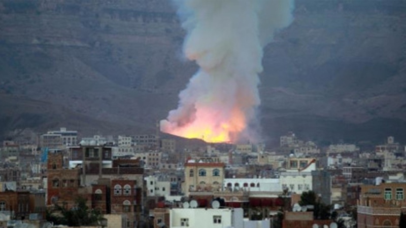 صعدہ کے مختلف علاقوں پر جارح سعودی اتحاد کی بمباری
