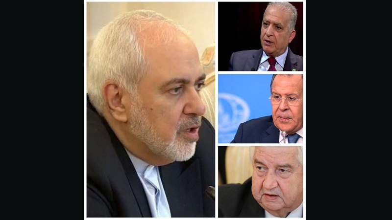 ایرانی وزیر خارجہ  کی روس، عراق اور شام کے وزراء خارجہ سے گفتگو