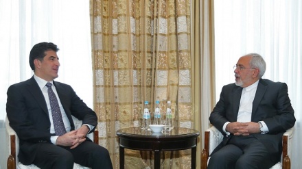 ایران کے وزیر خارجہ سے عراقی کردستان کی مقامی انتظامیہ کے سربراہ کی ملاقات