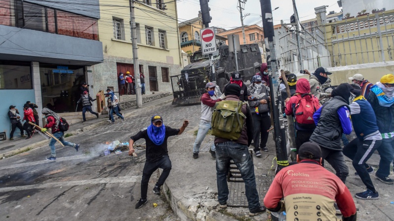 ایکواڈور: احتجاج کے دوران 7 افراد ہلاک 1340 زخمی