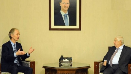 شام کے وزیرخارجہ اور اقوام متحدہ کے خصوصی نمائندے کی ملاقات