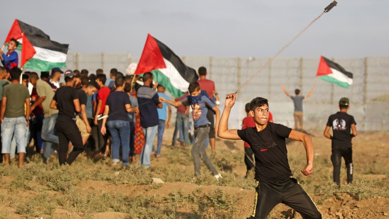 غزہ پٹی میں اٹھاسیویں حق واپسی مارچ کے موقع پر صیہونی فوجیوں کی فائرنگ