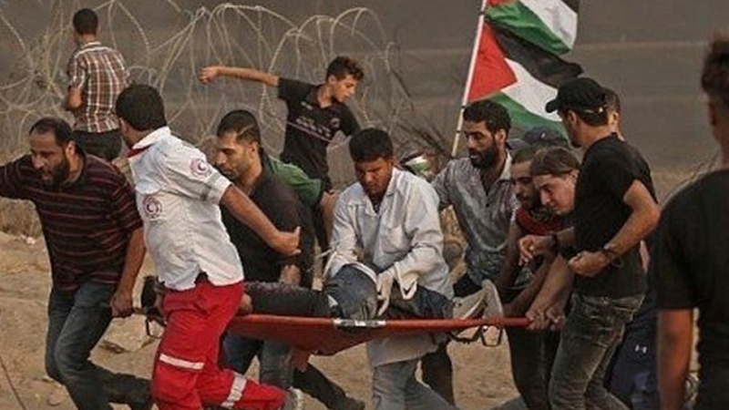 فلسطینیوں کے حق واپسی مارچ پر حملہ 22 بچوں سمیت 49 زخمی