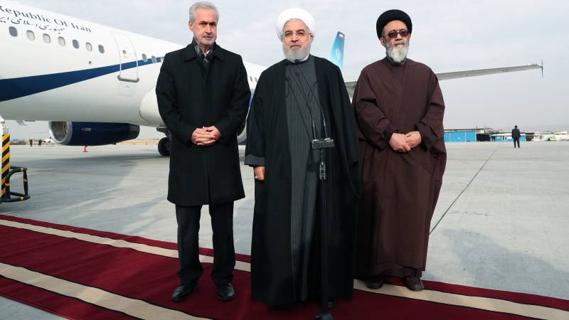 İran prezidenti Təbrizə daxil olub