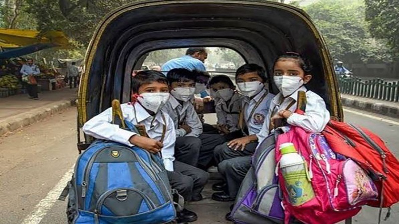 دہلی میں آلودگی تمام اسکول 2 دن کے لئے بند