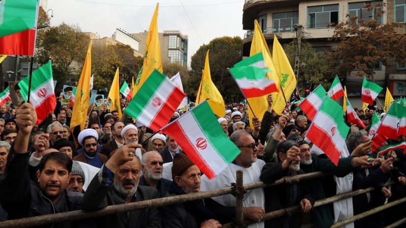 بلوائیوں کے خلاف دارالحکومت تہران میں ایرانی عوام کا ملین مارچ
