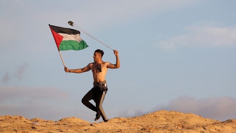 فلسطینی عزم و حوصلے کی عکاسی کرتی ایک شاندار تصویر