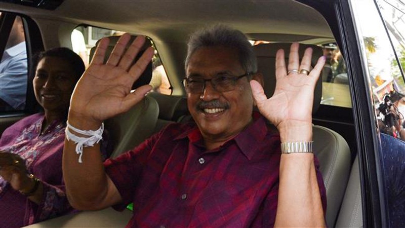 سری لنکا  کے نئے صدر کی حلف برداری