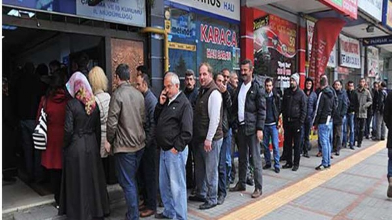 Türkiyədə işsizlik miqdarı artıb
