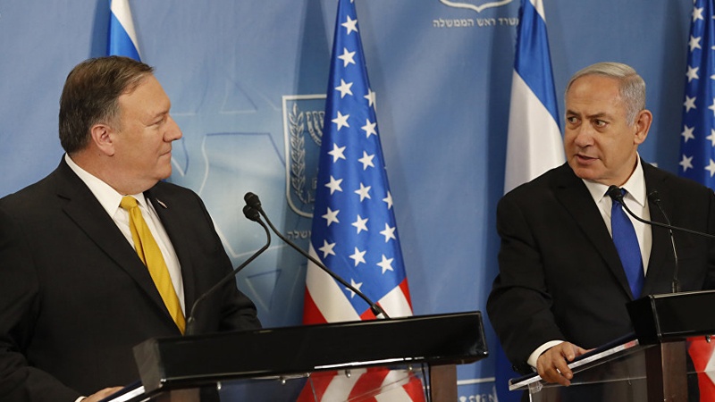 امریکی وزیر خارجہ اور صیہونی وزیراعظم کی ملاقات 