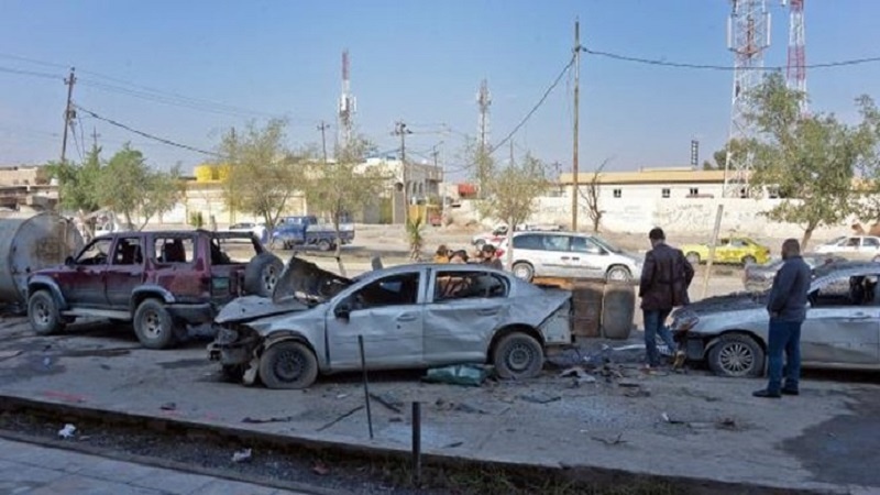 سامرہ میں دوسرا کار بم دھماکا حشدالشعبی کے چار جوان شہید کئی زخمی 
